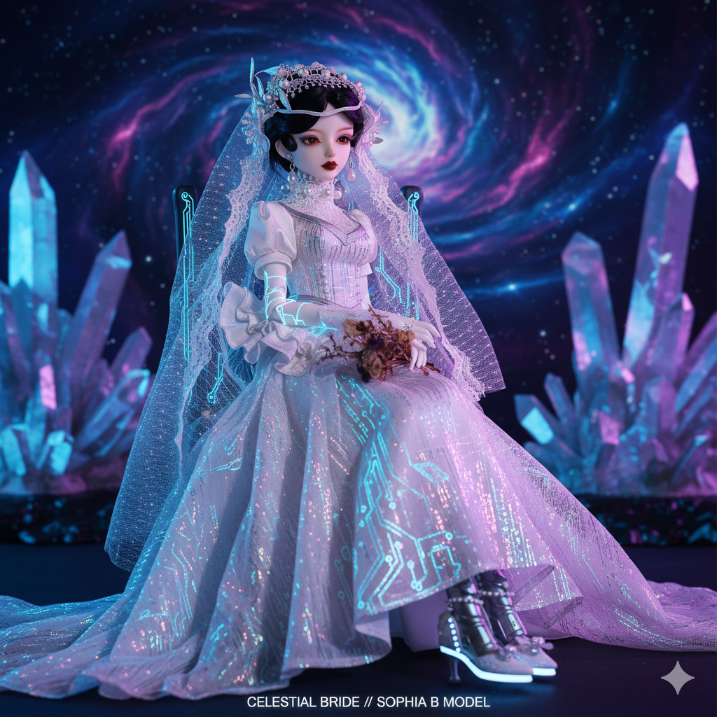 ShugaFairy 1/4 BJD Sophia B Art Doll - Vintage Eastern Retro Wedding Style Full Set Anime Doll | High-Quality Resin BJD Gift