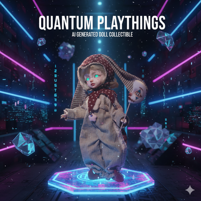 1/6 Scale Gothic Joker BJD: The Cyber-Circus Performer Edition - Handcrafted Articulated Doll with Signature Half-Mask (Halloween Limited)