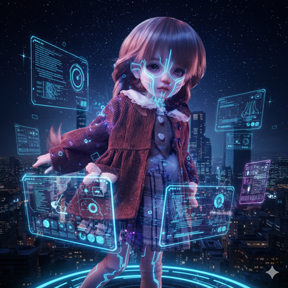 1/6 BJD Doll Ophelia B - Full Set Cute Student Preppy Style | 11" Ball Jointed Doll with Autumn Plaid Skirt Outfit