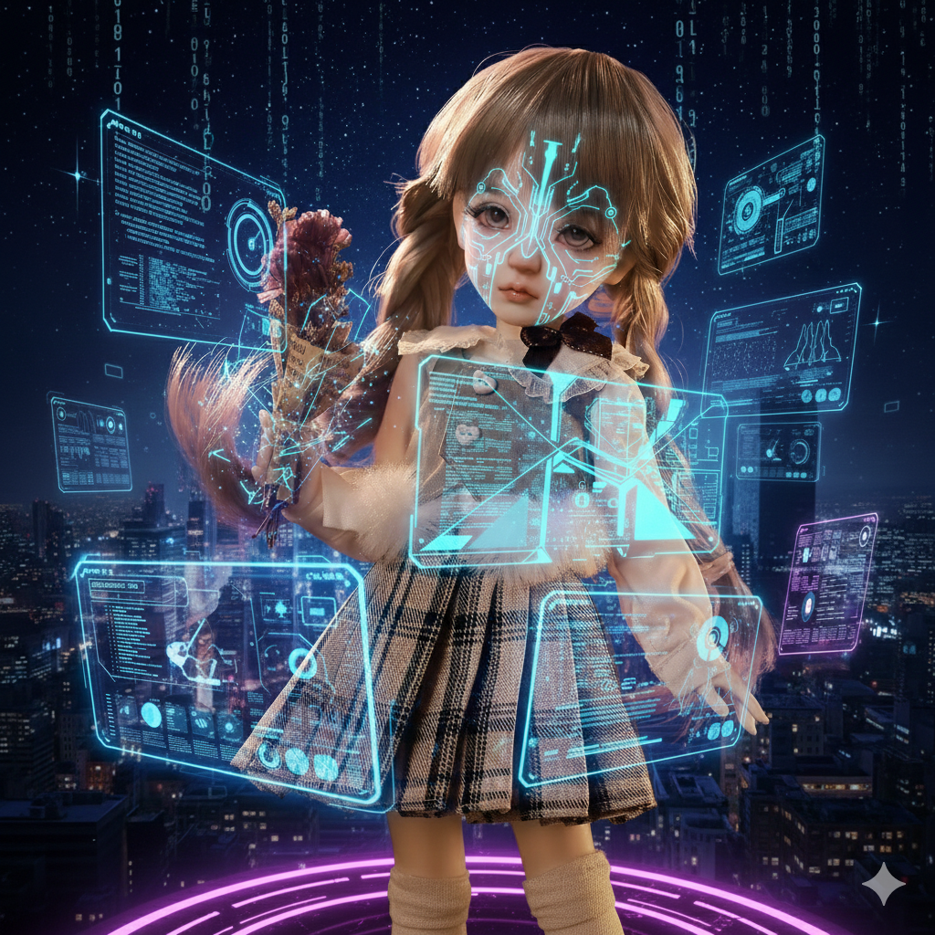 1/6 BJD Doll Ophelia B - Full Set Cute Student Preppy Style | 11" Ball Jointed Doll with Autumn Plaid Skirt Outfit