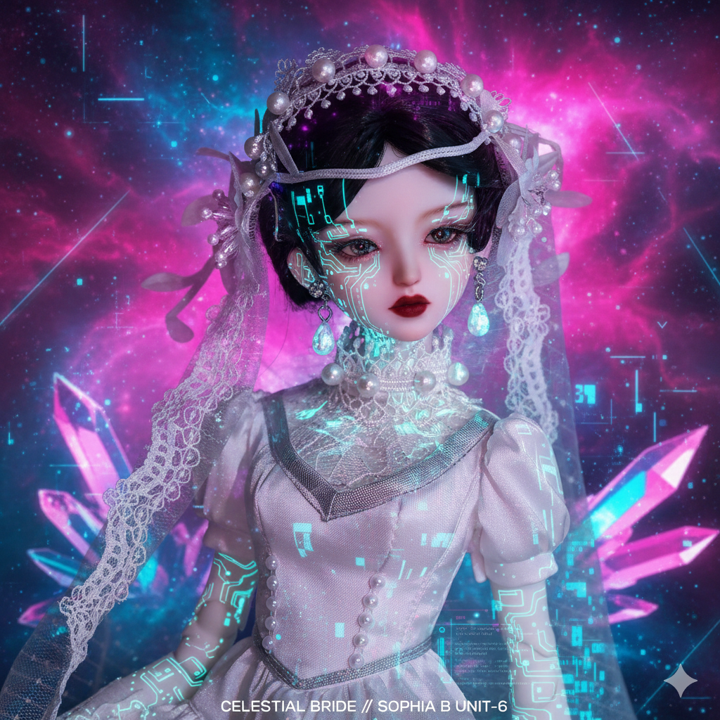 ShugaFairy 1/4 BJD Sophia B Art Doll - Vintage Eastern Retro Wedding Style Full Set Anime Doll | High-Quality Resin BJD Gift