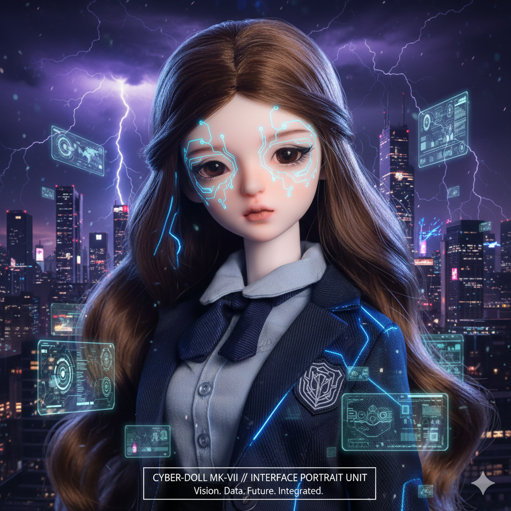 Celia 1/4 Scale Barly Royal College Edition: Aesthetic Blue JK Uniform Pleated Shirt & Mary Jane Shoes Toy Set